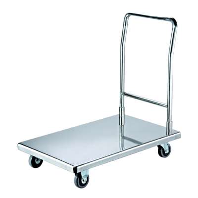 Good Price Stainless Steel Platform Service Kitchen Flat Trolley Cart With Wheels